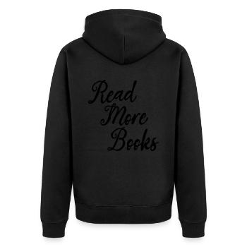 Livres de littérature Livres de bibliothèque pédagogique - Veste à capuche bio Premium Unisexe - noir - Dos - Nico (187cm)