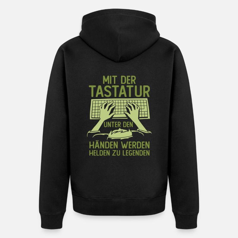 Programmierer Coder Software Entwickler - Unisex Premium Bio Zip Hoodie - Schwarz