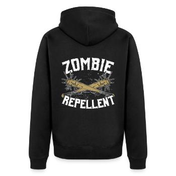 Zombie répulsif Happy Halloween Trick ou Traitement - Veste à capuche bio Premium Unisexe - noir - Dos - Nico (187cm)