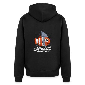 Motivation Motiver Carrière Dire Cadeau - Veste à capuche bio Premium Unisexe - noir - Dos - Nico (187cm)