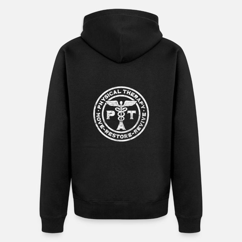 Physiothérapeute Physiothérapie Physio Cadeau - Veste à capuche bio Premium Unisexe - noir