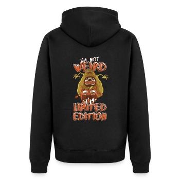 Monster Avocado Hunts Tomato - Édition Limitée - Veste à capuche bio Premium Unisexe - noir - Dos - Nico (187cm)