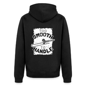 Trombone - Veste à capuche bio Premium Unisexe - noir - Dos - Nico (187cm)