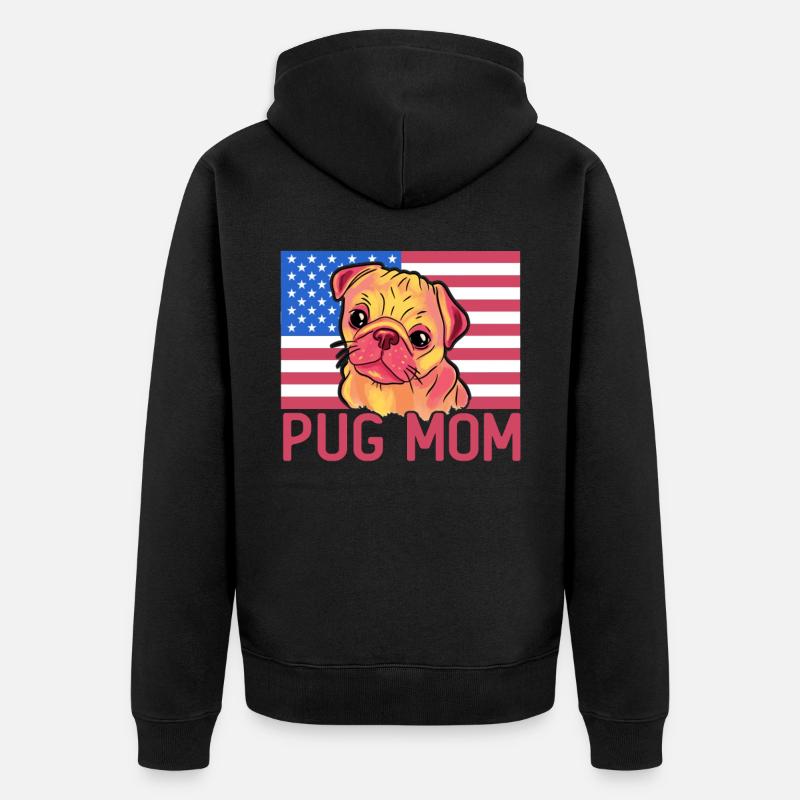 Maman Carlin - Veste à capuche bio Premium Unisexe - noir