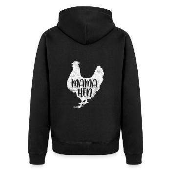 Poulet - Veste à capuche bio Premium Unisexe - noir - Dos - Nico (187cm)