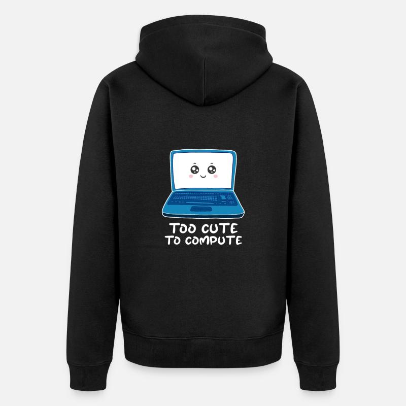 Ordinateur - Veste à capuche bio Premium Unisexe - noir