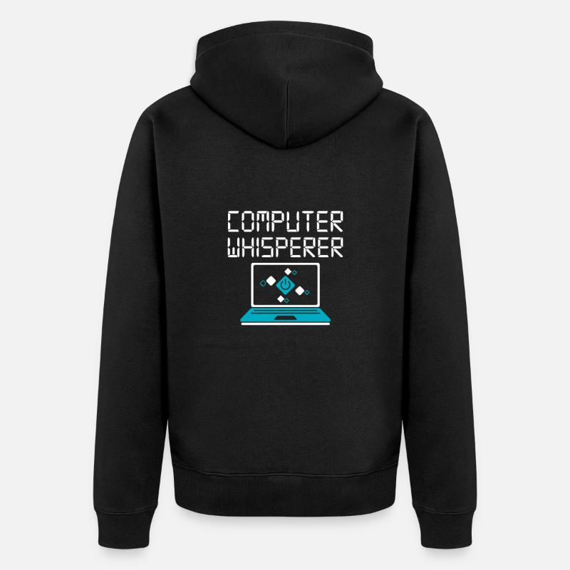 Ordinateur - Veste à capuche bio Premium Unisexe - noir