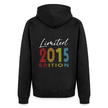 Édition limitée 2015 - Veste à capuche bio Premium Unisexe - noir - Dos - Nico (187cm)