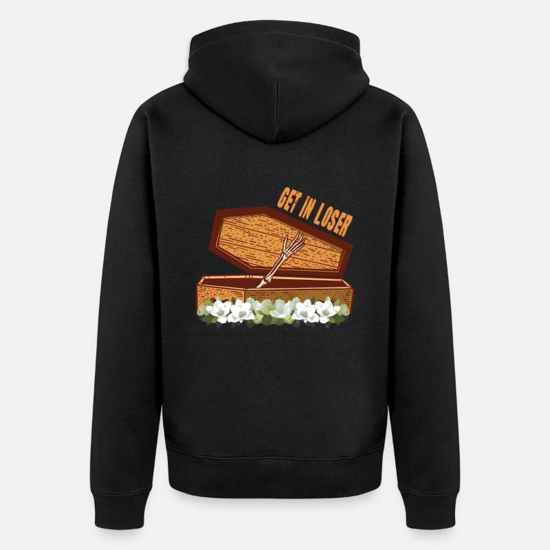 Get In Loose Coffin Halloween - Veste à capuche bio Premium Unisexe - noir