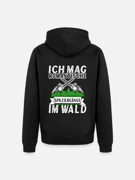 Holzfäller Förster - Unisex Premium Bio Zip Hoodie - Schwarz