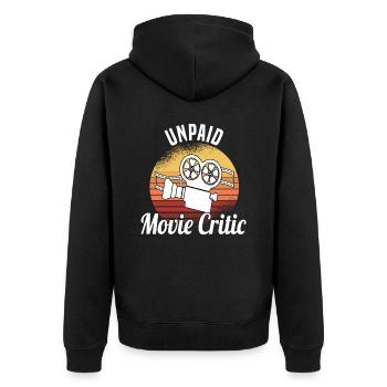 Critique de film Critique de film Long métrage - Veste à capuche bio Premium Unisexe - noir - Dos - Nico (187cm)