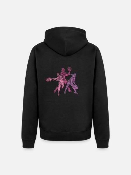 Tennis player Tennis player Paddleball - Unisex Premium Organic Zip Hoodie - black