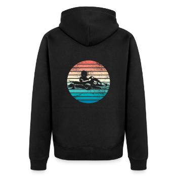 GoKart - Kartsport - Kart - Go Kart - Veste à capuche bio Premium Unisexe - noir - Dos - Nico (187cm)