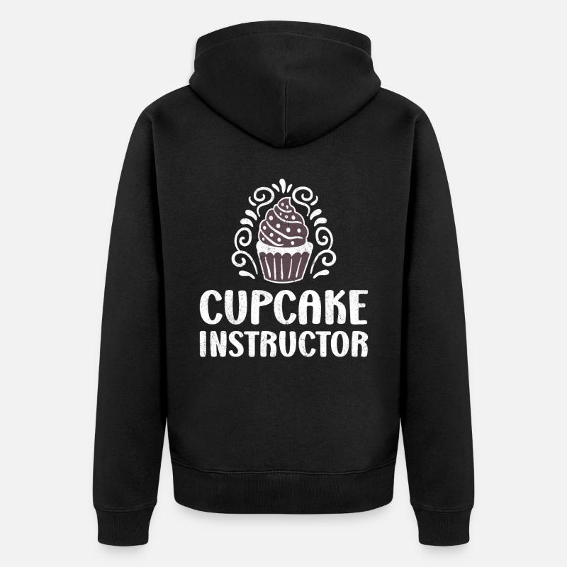 Instructeur de cupcakes - Veste à capuche bio Premium Unisexe - noir