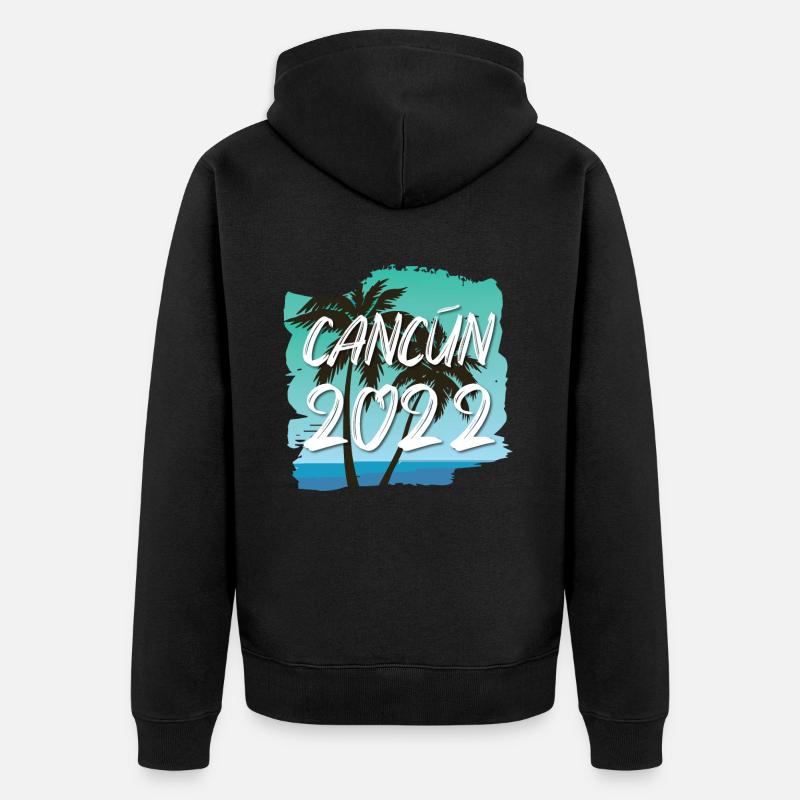 Cancún 2022 - Veste à capuche bio Premium Unisexe - noir