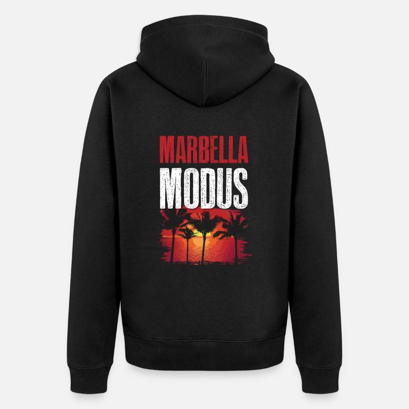 Marbella Mode - Veste à capuche bio Premium Unisexe - noir