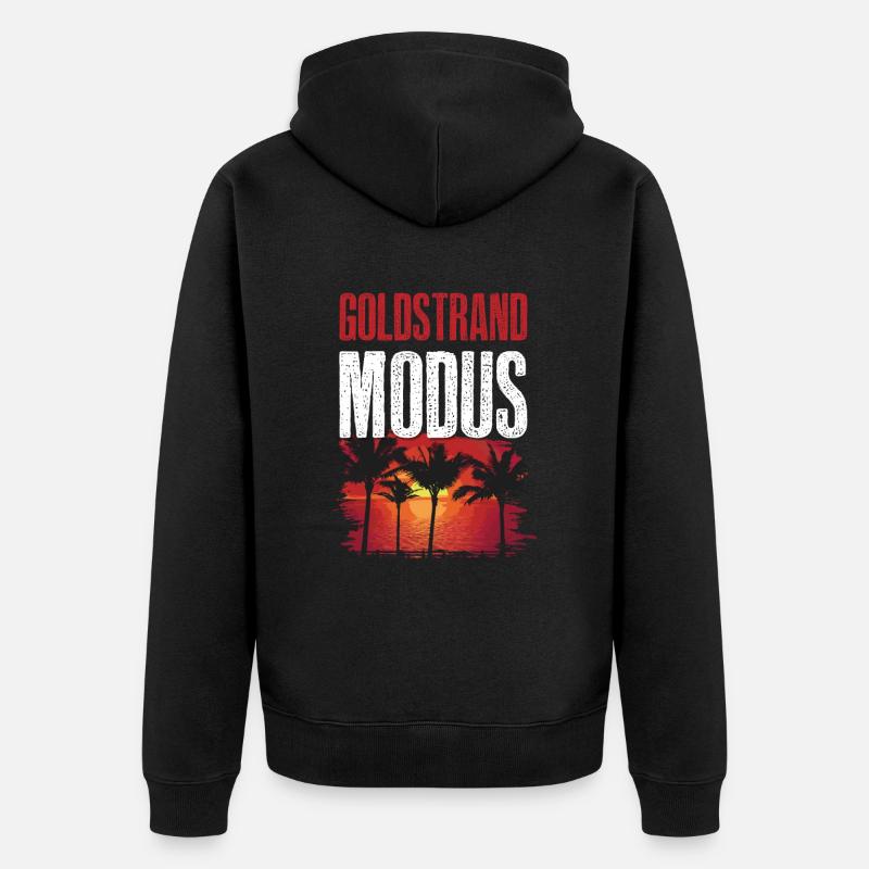 Mode Sables dorés - Veste à capuche bio Premium Unisexe - noir