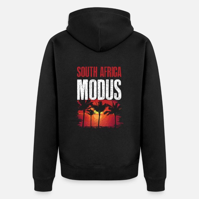 Mode Afrique du Sud - Veste à capuche bio Premium Unisexe - noir