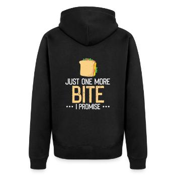 Nourriture Amour Sandwich Fromage Cadeau Ketchup - Veste à capuche bio Premium Unisexe - noir - Dos - Nico (187cm)