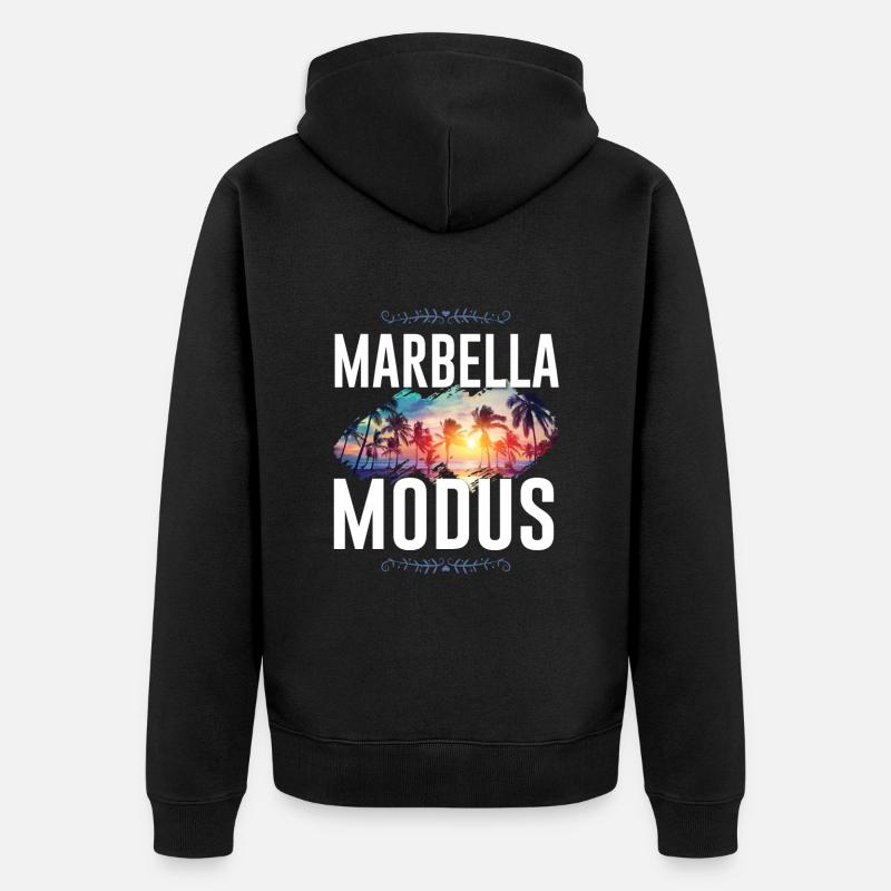 Marbella Mode - Veste à capuche bio Premium Unisexe - noir