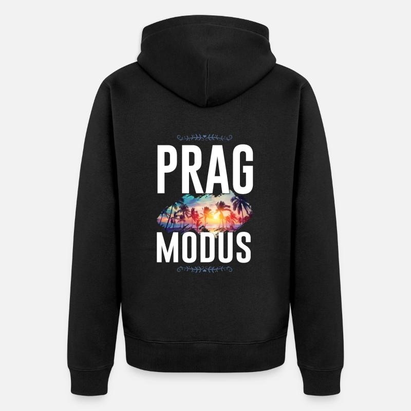 Prague Mode - Veste à capuche bio Premium Unisexe - noir