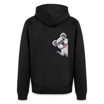 Koala Koala Bear Drôle Australie - Veste à capuche bio Premium Unisexe - noir - Dos - Nico (187cm)