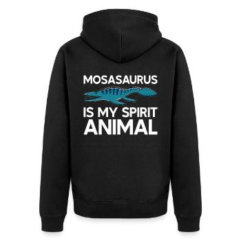 Biologiste marin Mosasaurus Time Dinosaures - Veste à capuche bio Premium Unisexe - noir - Dos - Nico (187cm)
