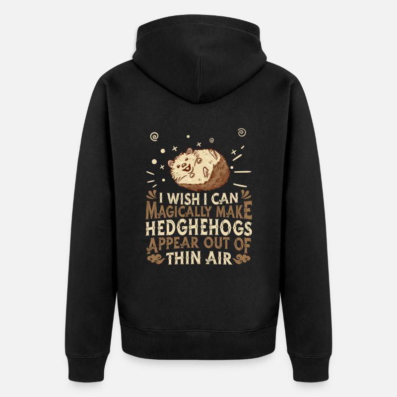 Hérisson - Veste à capuche bio Premium Unisexe - noir