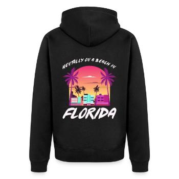 Miami Vacation America Floride - Veste à capuche bio Premium Unisexe - noir - Dos - Nico (187cm)