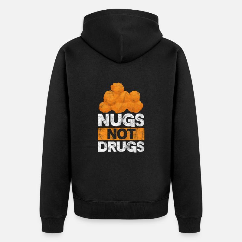 Pépites de poulet - Veste à capuche bio Premium Unisexe - noir