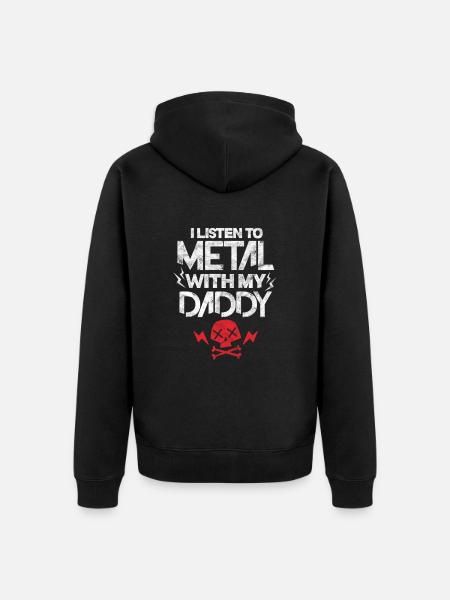 Far Heavy Metal - Premium økologisk unisex-hettejakke - svart