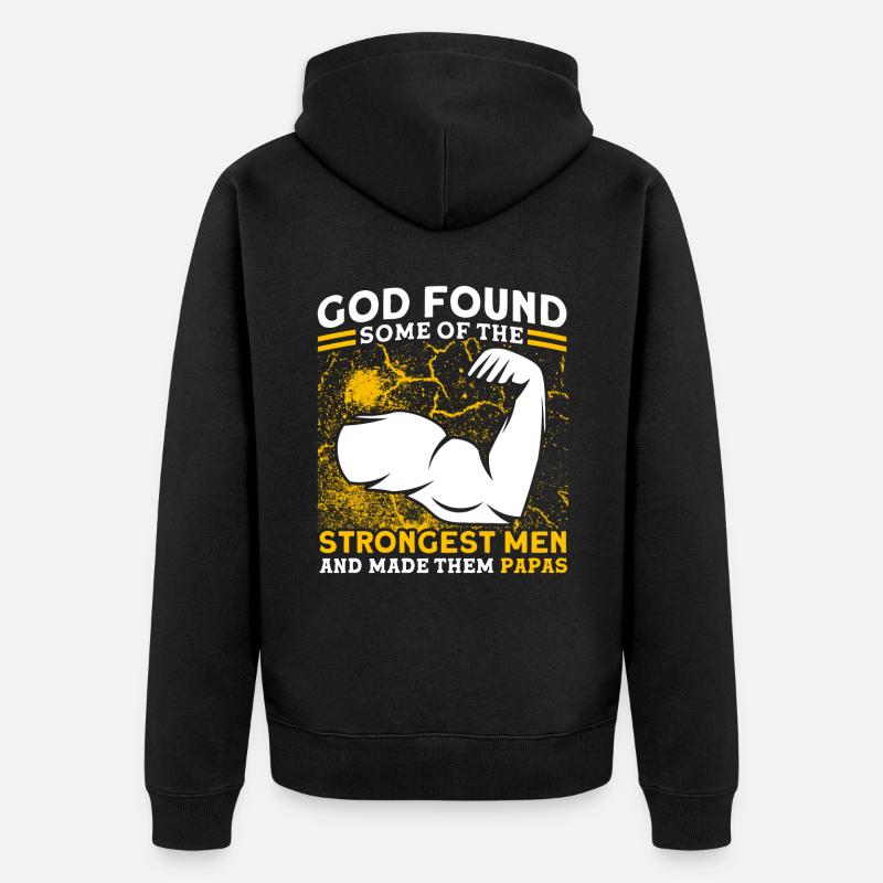 Dieu le Père Papa Papa - Veste à capuche bio Premium Unisexe - noir