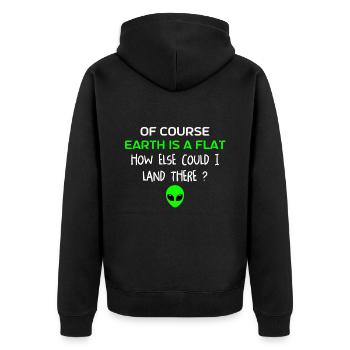 Étranger - Veste à capuche bio Premium Unisexe - noir - Dos - Nico (187cm)