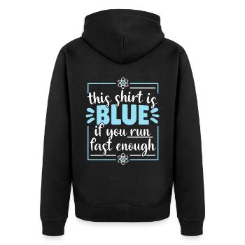 Chemise de scientifique Drôle cadeau - Veste à capuche bio Premium Unisexe - noir - Dos - Nico (187cm)