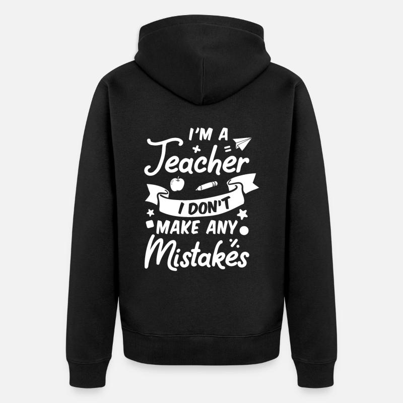 Enseignant - Veste à capuche bio Premium Unisexe - noir