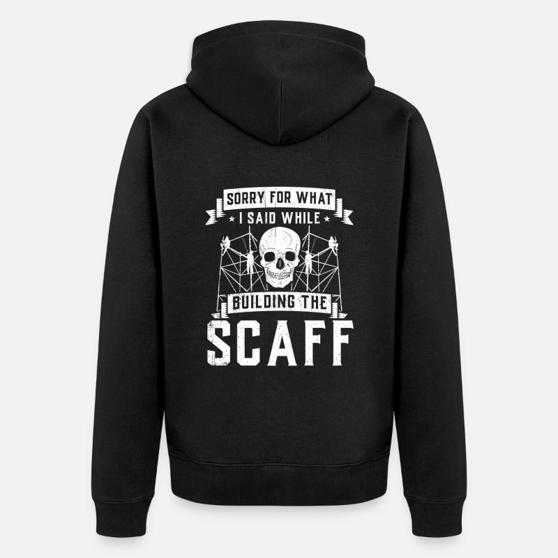 Constructeurs d’échafaudages - Veste à capuche bio Premium Unisexe - noir