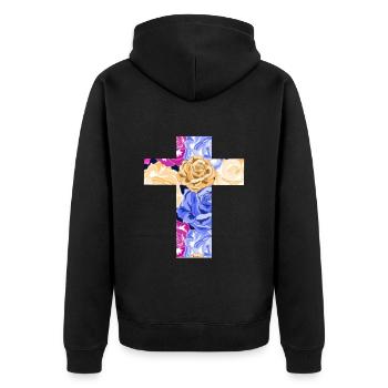 Christianisme - Veste à capuche bio Premium Unisexe - noir - Dos - Nico (187cm)