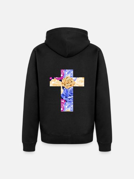 Christianity - Unisex Premium Organic Zip Hoodie - black