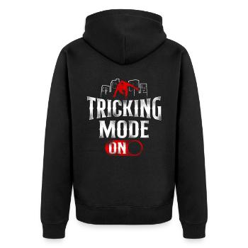Parkour Free Running Traceur - Veste à capuche bio Premium Unisexe - noir - Dos - Nico (187cm)