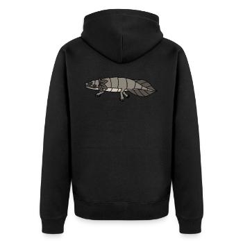 Quetzalcoatl Axolotl Aztèques Maya Ancien Inca Gesc - Veste à capuche bio Premium Unisexe - noir - Dos - Nico (187cm)