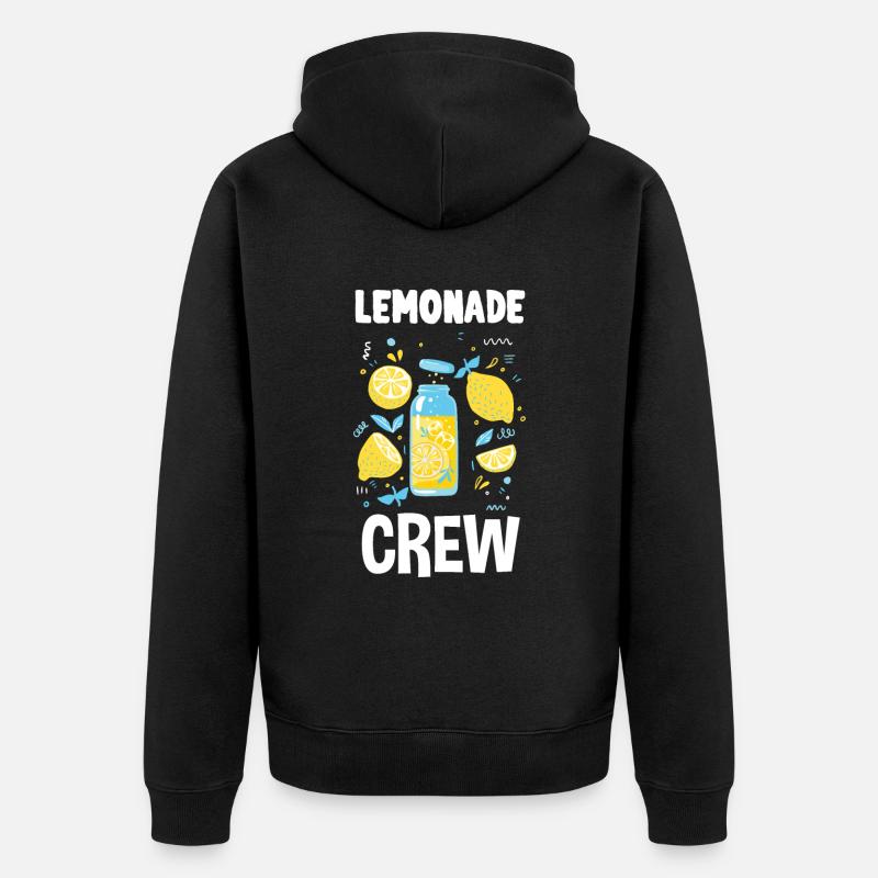 Lemonade Crew Juice Stand - Unisex Premium Bio Zip Hoodie - Schwarz
