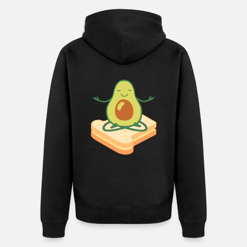 Toast à l’avocat - Veste à capuche bio Premium Unisexe - noir