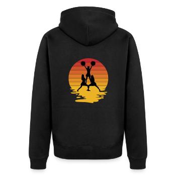 Cheerleading Cheerleader Gift - Unisex Premium Organic Zip Hoodie - black - Back - Nico (187cm)