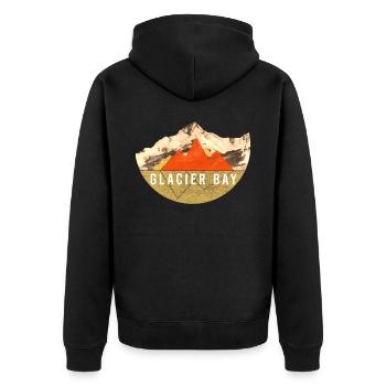 Vendanges - Parc national de Glacier Bay - Veste à capuche bio Premium Unisexe - noir - Dos - Nico (187cm)