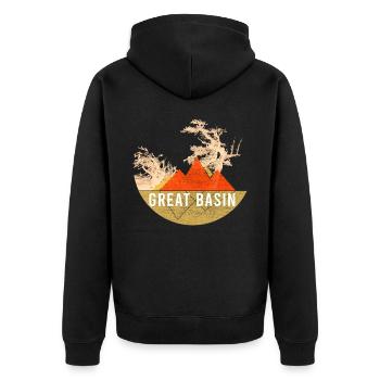 Grape Harvest - National Park of the Great Basin - Unisex Premium Organic Zip Hoodie - black - Back - Nico (187cm)