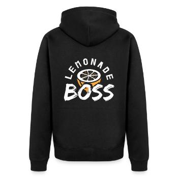 Stand de jus Lemonade Boss - Veste à capuche bio Premium Unisexe - noir - Dos - Nico (187cm)