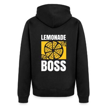Stand de jus Lemonade Boss - Veste à capuche bio Premium Unisexe - noir - Dos - Nico (187cm)
