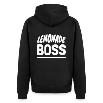 Stand de jus Lemonade Boss - Veste à capuche bio Premium Unisexe - noir - Dos - Nico (187cm)