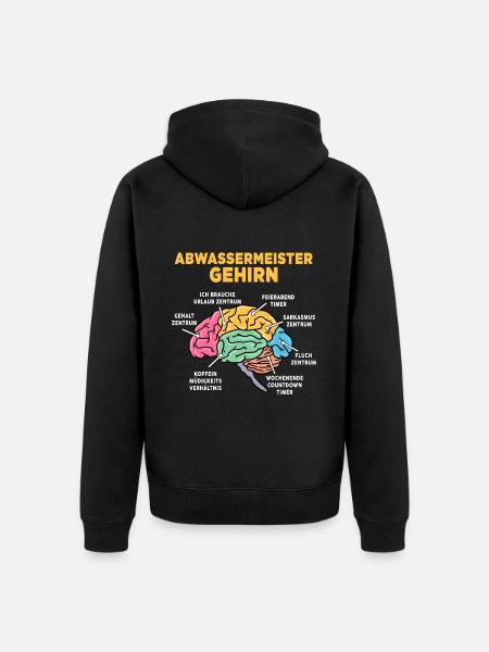 Abwassermeister - Unisex Premium Bio Zip Hoodie - Schwarz