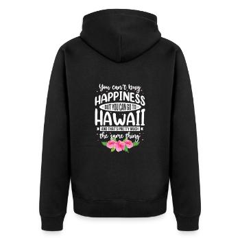 Hawaï - Veste à capuche bio Premium Unisexe - noir - Dos - Nico (187cm)